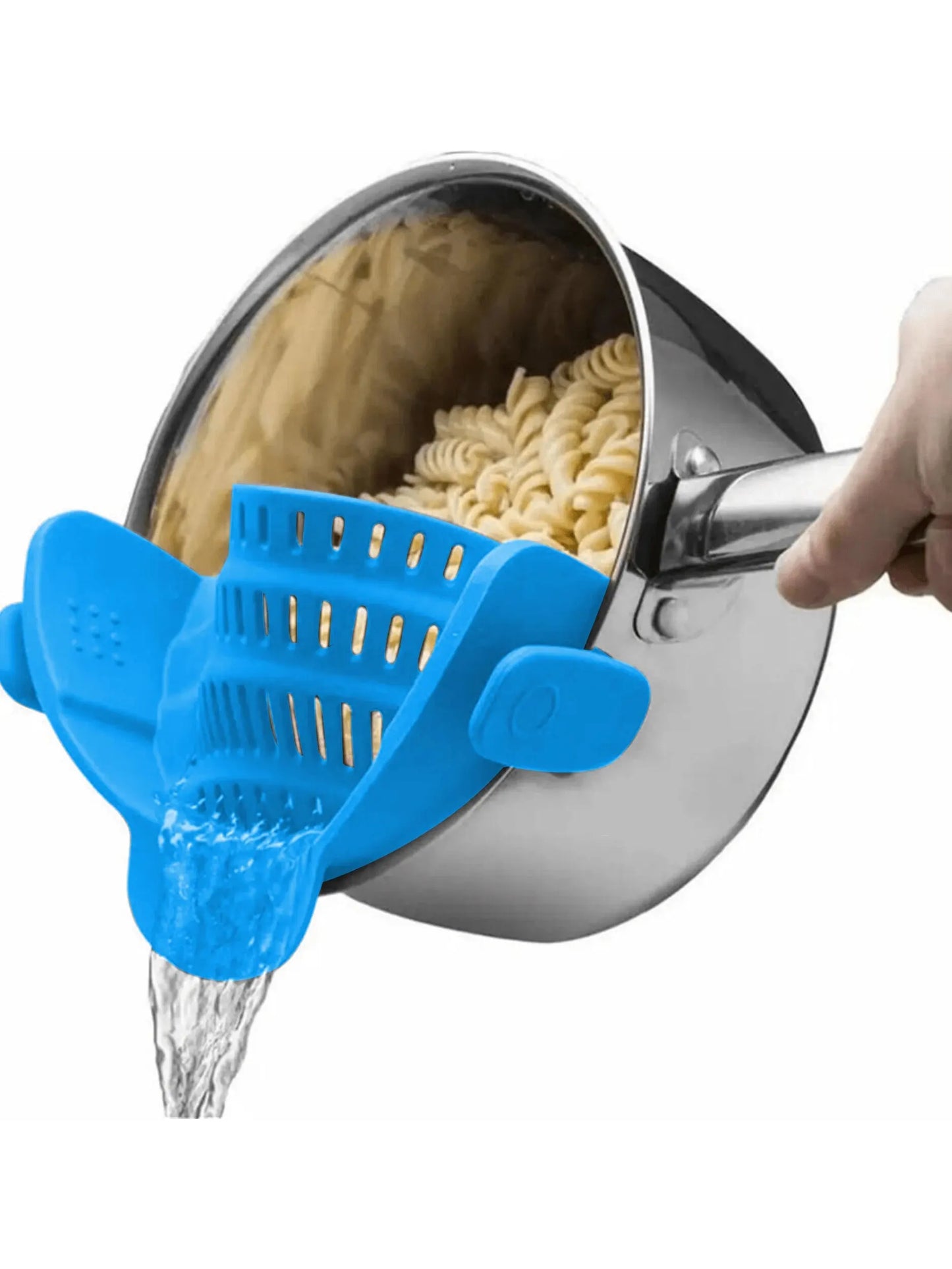 QITCHEZ Silicone Clip-On Strainer for Pots